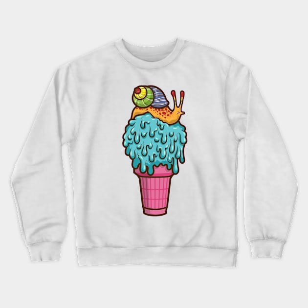 Snail - icecream Crewneck Sweatshirt by Otaku-Ganshxr